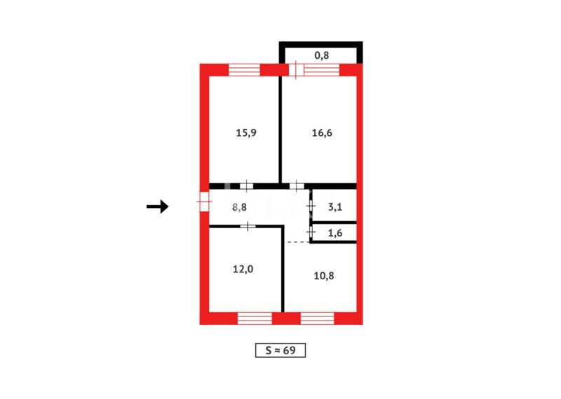 Продажа 3-комнатной квартиры, 69 м² - Недвижимость в Караганде - страница 13 фото 14 из 14