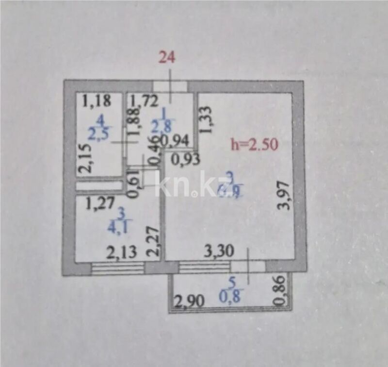 Продажа 1-комнатной квартиры, 24 м² - Продажа однокомнатных квартир в р-не Сарыарка Астаны - страница 9 фото 4 из 4