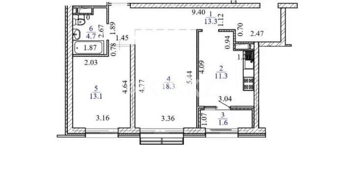 Продажа 2-комнатной квартиры, 62.3 м² - Продажа двухкомнатных квартир от собственников в Казахстане - страница 22 фото 3 из 3