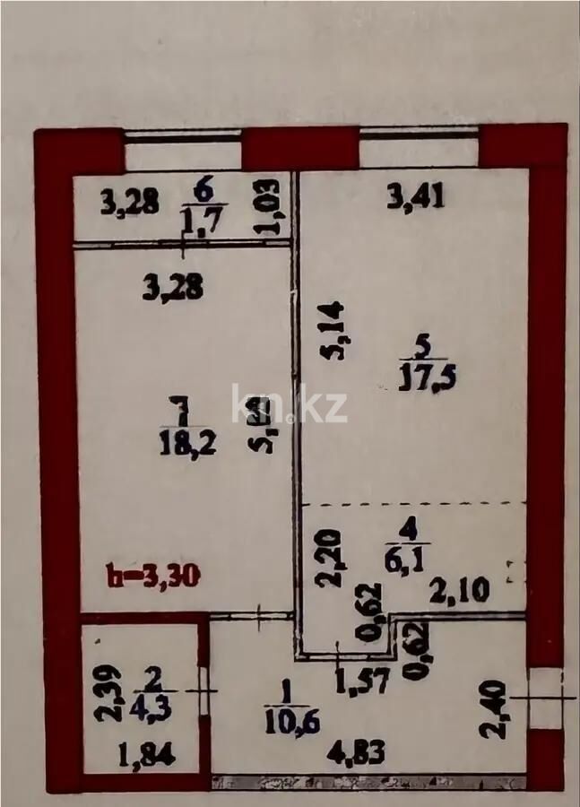 Продажа 2-комнатной квартиры, 58 м² - Продажа двухкомнатных квартир в р-не Сарайшык Астаны - страница 27 фото 2 из 2