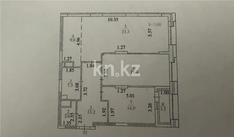 Продажа 3-комнатной квартиры, 97.2 м² - Продажа квартир в блочном доме в Астане - страница 159 фото 4 из 4