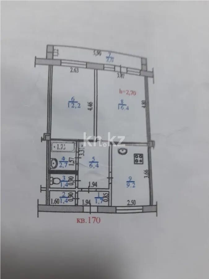 Продажа 2-комнатной квартиры, 53.4 м² - Продажа квартир от собственников в Алматы - страница 19 фото 6 из 6