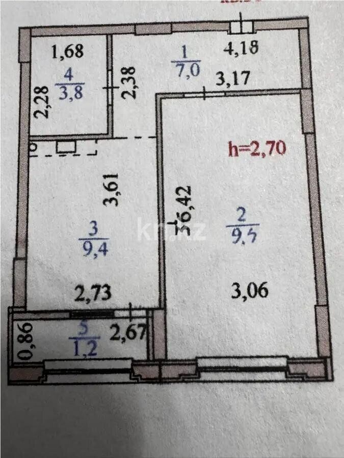 Продажа 1-комнатной квартиры, 38 м² - Продажа однокомнатных квартир в Астане - страница 5 фото 5 из 5
