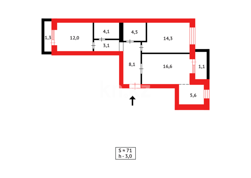 Продажа 3-комнатной квартиры, 70 м² - Продажа трехкомнатных квартир на Юго-Востоке Караганды - страница 8 фото 21 из 21