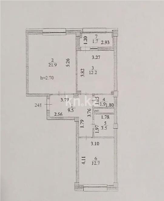 Продажа 2-комнатной квартиры, 63.4 м² - Продажа двухкомнатных квартир в р-не Сарайшык Астаны - страница 21 фото 5 из 5