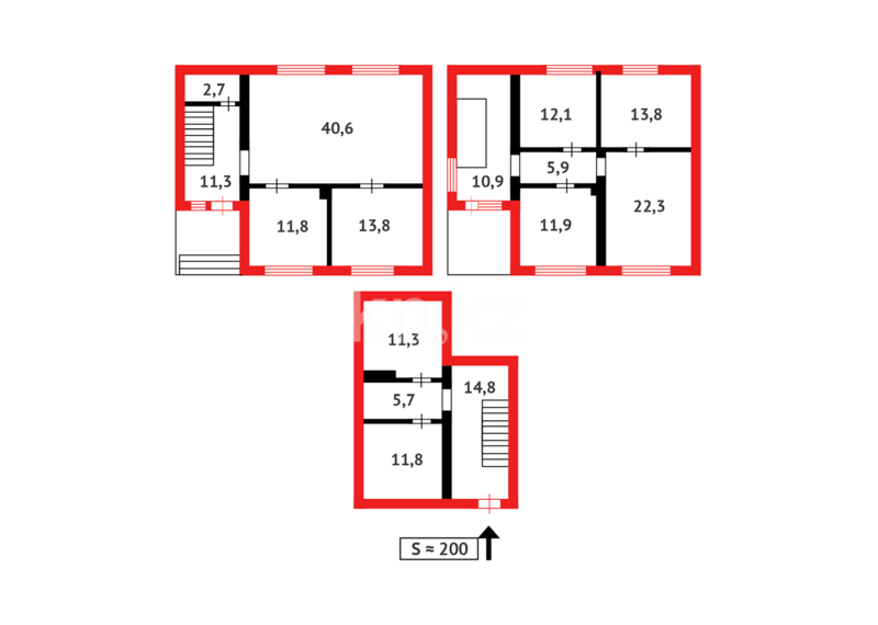 Продажа 6-комнатного дома, 200.7 м² - Продажа домов, коттеджей в Пришахтинске Караганды фото 16 из 16