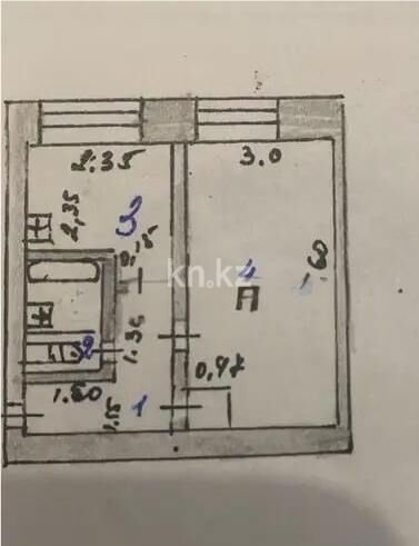 Продажа 1-комнатной квартиры, 31 м² - Продажа однокомнатных квартир в блочном доме в Казахстане фото 5 из 5