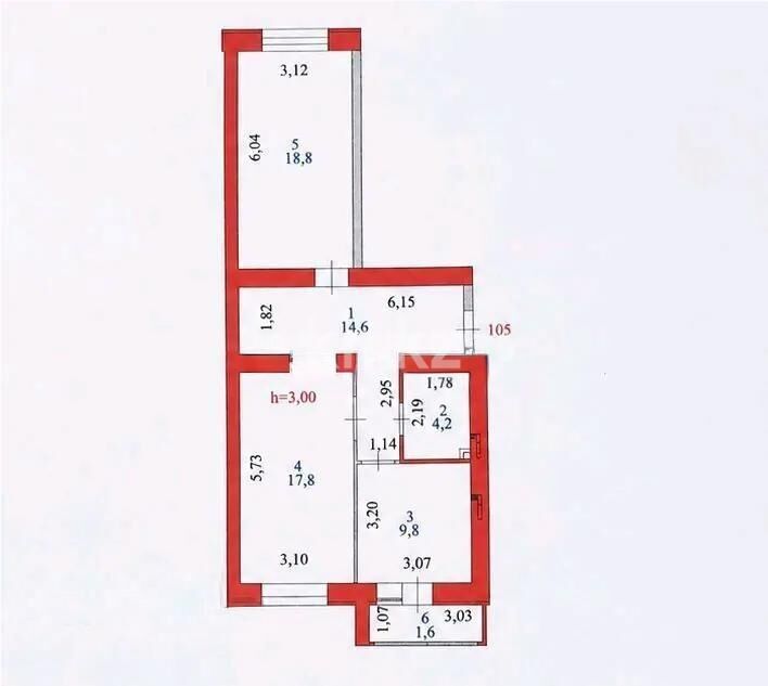 Продажа 2-комнатной квартиры, 67 м² - Продажа недвижимости в Казахстане - страница 9 фото 3 из 3