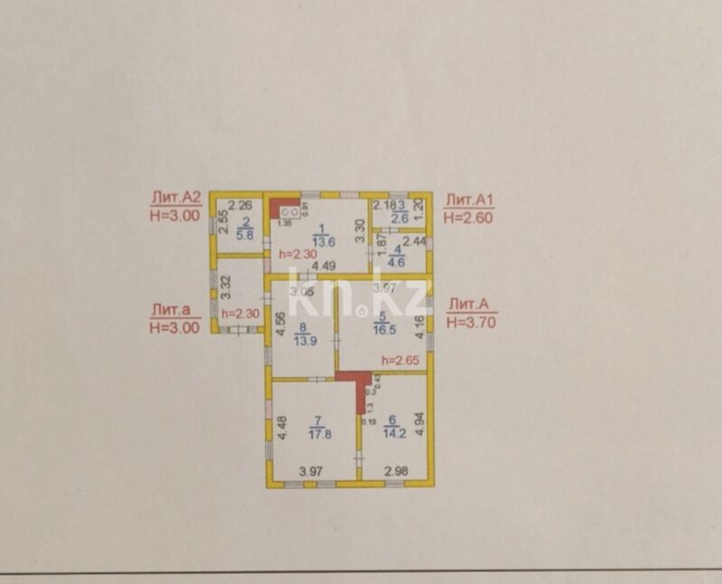 Продажа 4-комнатного дома, 89 м² - Продажа домов, коттеджей в Пришахтинске Караганды фото 11 из 11