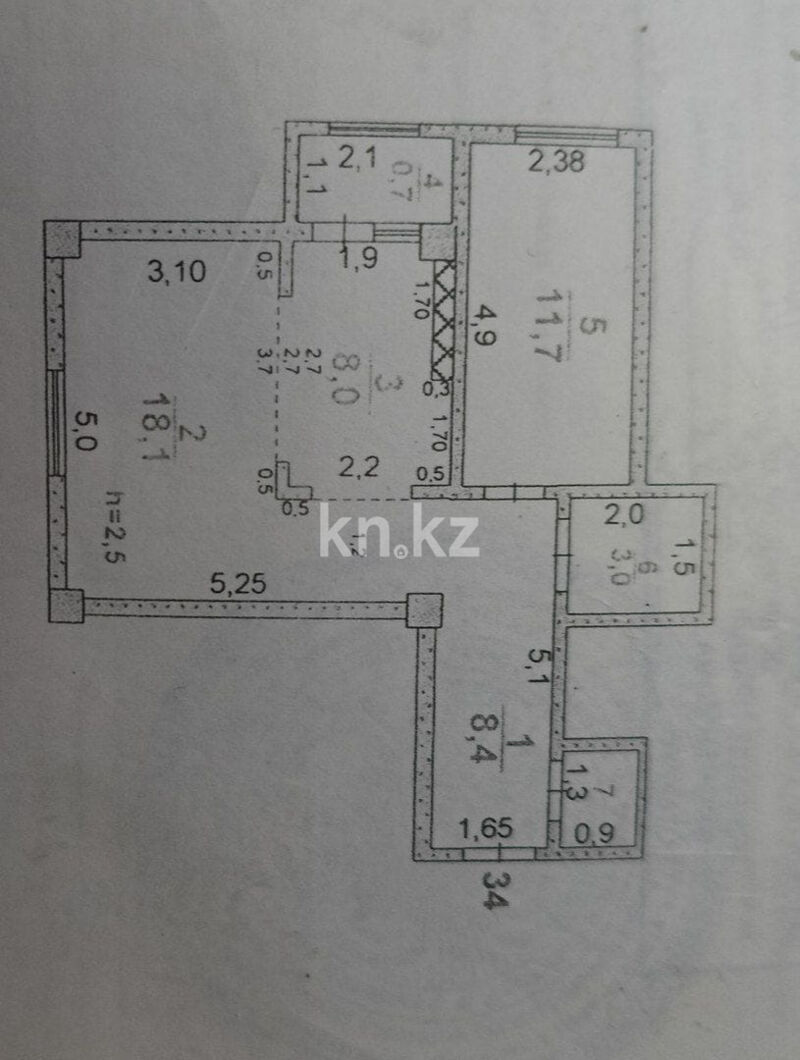 Продажа 2-комнатной квартиры, 51 м² - Продажа двухкомнатных квартир в монолитном доме в Казахстане фото 1 из 1