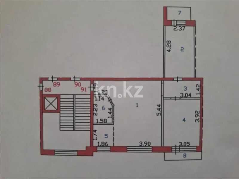Продажа 3-комнатной квартиры, 58 м² - Продажа трехкомнатных квартир в кирпичном доме в Караганде - страница 23 фото 6 из 6