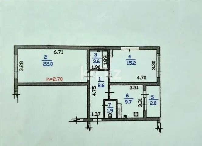Продажа 2-комнатной квартиры, 63 м² - Продажа двухкомнатных квартир в Алматы - страница 4 фото 5 из 5