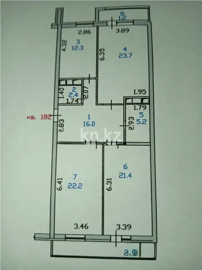 Продажа 3-комнатной квартиры, 106.5 м² - Продажа квартир от собственников в Астане фото 1 из 1