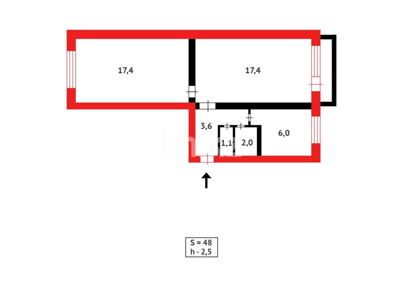 Продажа 2-комнатной квартиры, 47 м² - Продажа недвижимости в Казахстане - страница 24 фото 3 из 3