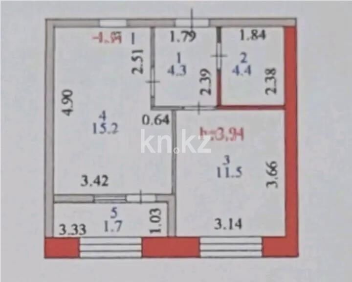 Продажа 1-комнатной квартиры, 37.1 м² - Продажа однокомнатных квартир в р-не Байконур Астаны - страница 4 фото 1 из 1