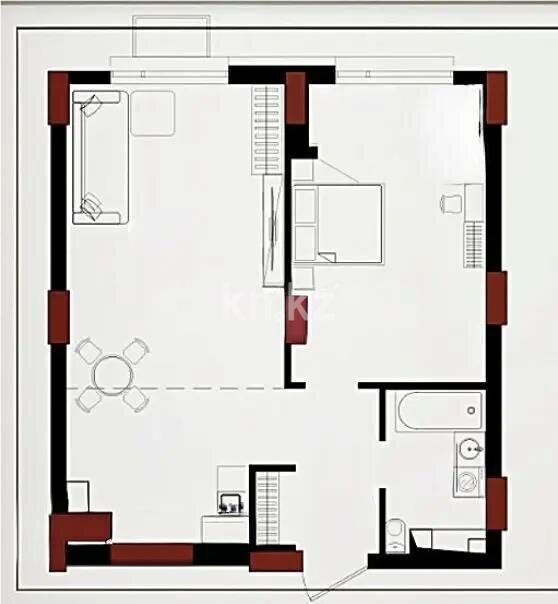 Продажа 1-комнатной квартиры, 45 м² - Продажа квартир в Казахстане - страница 77 фото 4 из 4