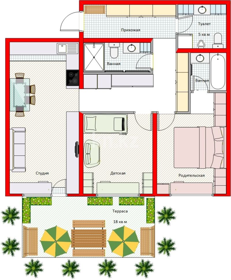 Продажа 3-комнатной квартиры, 87.3 м² - Продажа трехкомнатных квартир в монолитном доме в Алматы - страница 3 фото 10 из 40