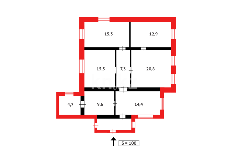 Продажа 4-комнатного дома, 100.5 м² - Продажа земельных участков в Темиртау фото 23 из 23