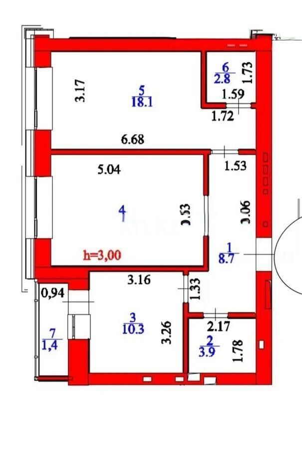 Продажа 2-комнатной квартиры, 63.5 м² - Продажа двухкомнатных квартир в р-не Нура Астаны - страница 64 фото 6 из 6