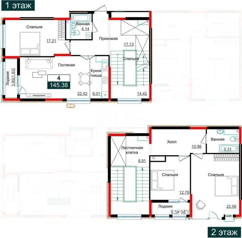 Продажа 4-комнатной квартиры, 145.38 м² - Продажа квартир в Астане - страница 105 фото 1 из 1