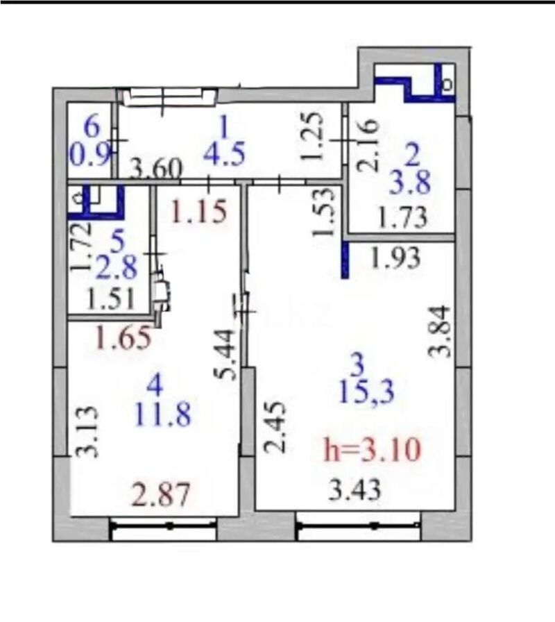Продажа 2-комнатной квартиры, 42 м² - Продажа двухкомнатных квартир в р-не Сарайшык Астаны - страница 21 фото 1 из 1