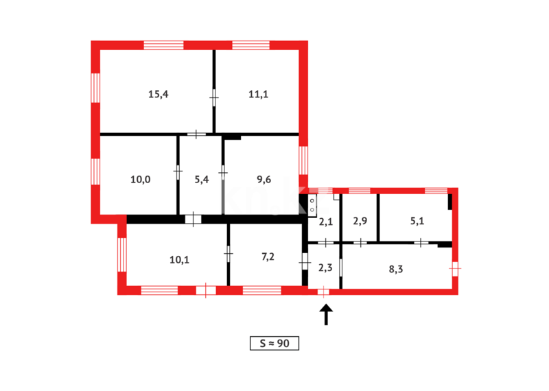 Продажа 4-комнатного дома, 89.5 м² - Продажа земельных участков в Темиртау фото 28 из 28