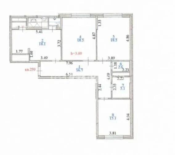Продажа 3-комнатной квартиры, 97.8 м² - Продажа трехкомнатных квартир в Казахстане - страница 9 фото 5 из 5