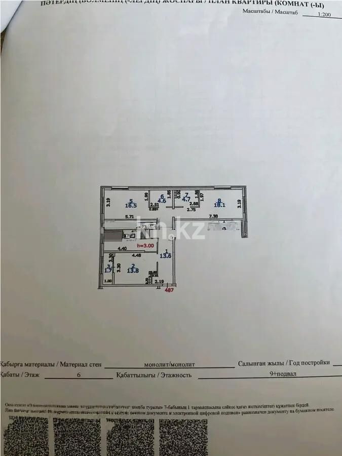 Продажа 3-комнатной квартиры, 93 м² - Продажа трехкомнатных квартир в Ауэзовском р-не Алматы - страница 24 фото 1 из 1