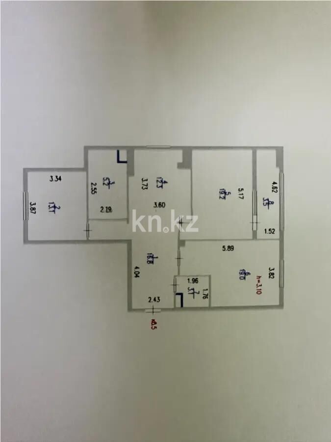 Продажа 3-комнатной квартиры, 92.2 м² - Продажа трехкомнатных квартир в монолитно-каркасном доме в Астане - страница 4 фото 8 из 8