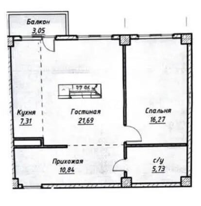 Продажа 2-комнатной квартиры, 62.85 м² - Продажа квартир в монолитно-каркасном доме в Астане - страница 139 фото 1 из 1