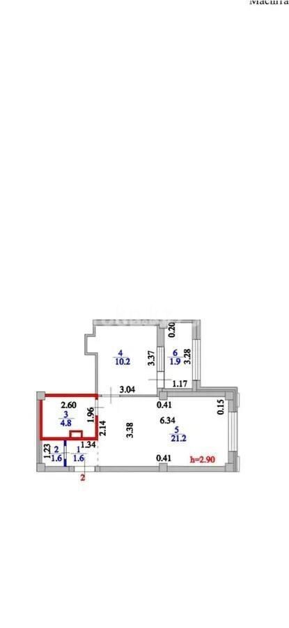 Продажа 1-комнатной квартиры, 41.3 м² - Продажа однокомнатных квартир в р-не Есиль Астаны - страница 25 фото 4 из 4