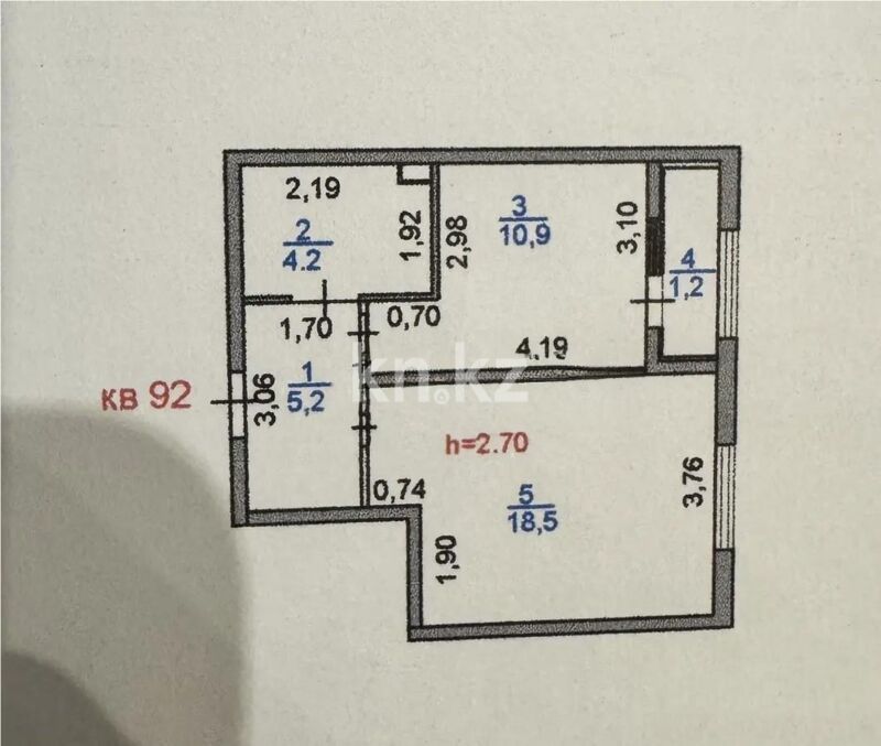 Продажа 1-комнатной квартиры, 40 м² - Продажа однокомнатных квартир в Алатауском р-не Алматы - страница 12 фото 5 из 5