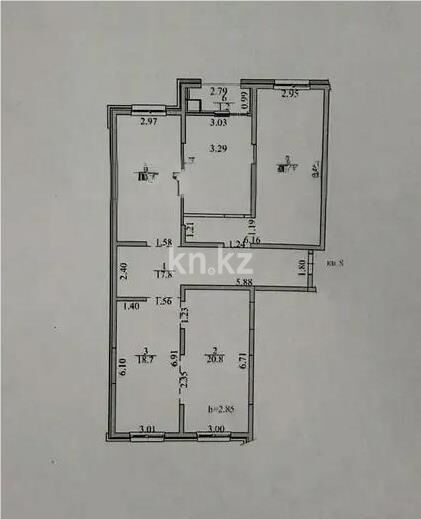 Продажа 4-комнатной квартиры, 115.7 м² - Продажа четырехкомнатных квартир от собственников в Алматы - страница 5 фото 3 из 3
