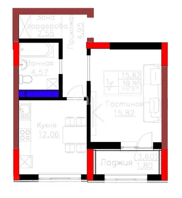 Продажа 1-комнатной квартиры, 42 м² - Продажа однокомнатных квартир в Астане - страница 20 фото 1 из 1
