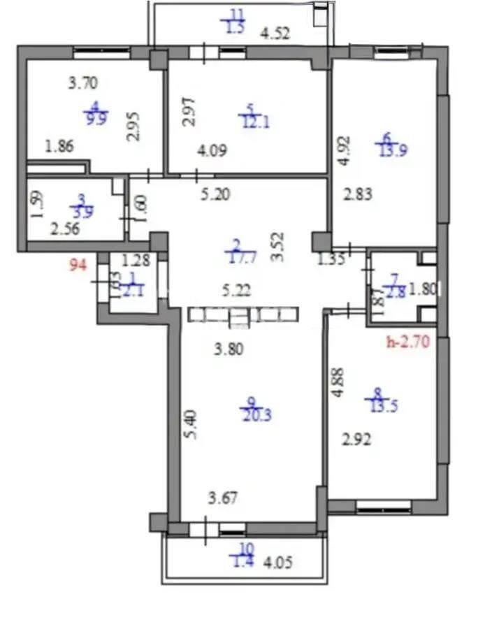 Продажа 4-комнатной квартиры, 100 м² - Продажа четырехкомнатных квартир в монолитно-каркасном доме в Казахстане - страница 8 фото 8 из 8