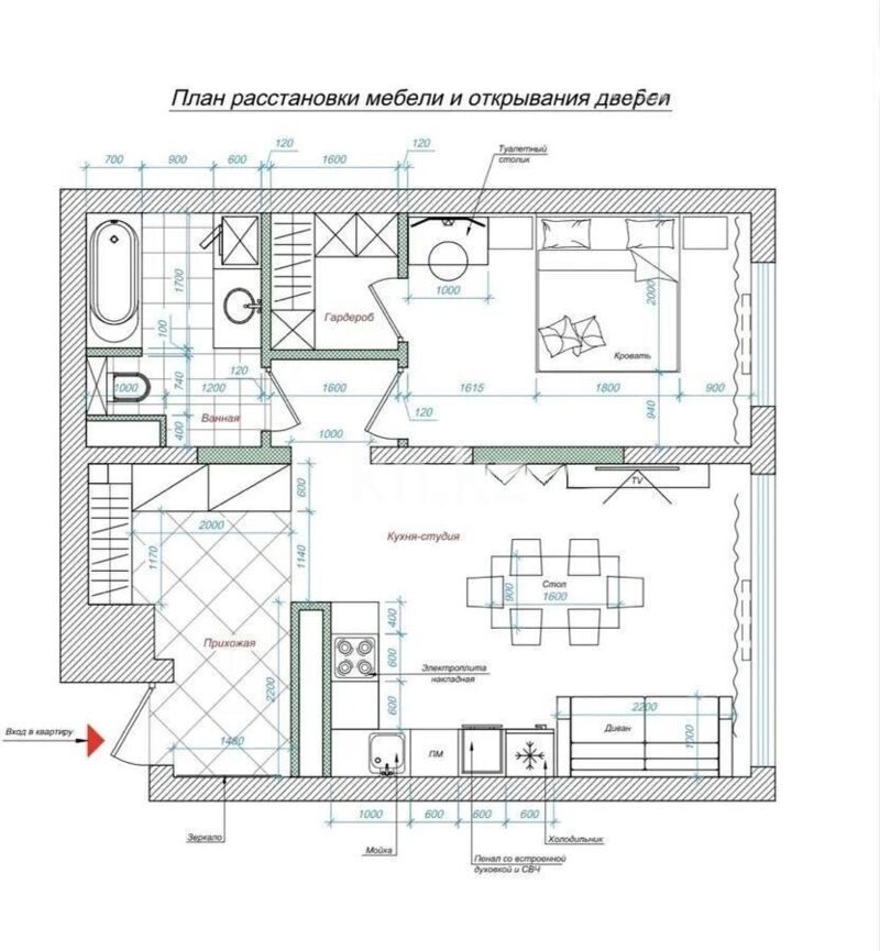 Продажа 2-комнатной квартиры, 56 м² - Недвижимость в Алматы - страница 9 фото 6 из 6