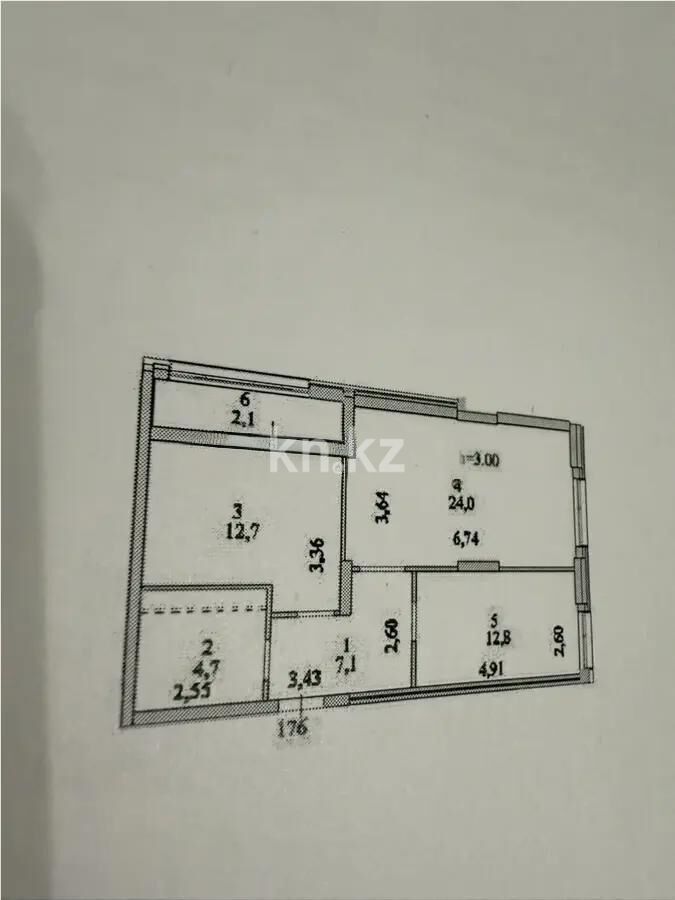Продажа 2-комнатной квартиры, 64 м² - Продажа двухкомнатных квартир в блочном доме в Астане - страница 38 фото 4 из 4