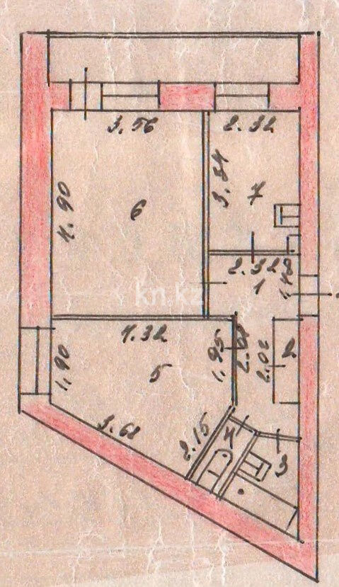 Продажа 2-комнатной квартиры, 50 м² - Продажа жилой и коммерческой недвижимости в Усть-Каменогорске фото 8 из 8