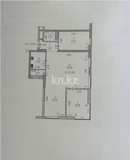 Продажа 3-комнатной квартиры, 102 м² - Продажа трехкомнатных квартир в монолитно-каркасном доме в Алматы - страница 63 фото 9 из 9