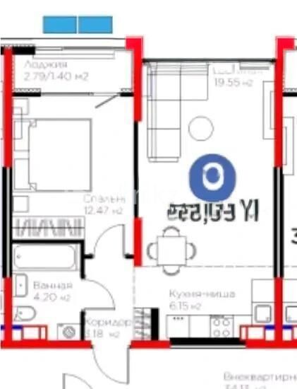Продажа 2-комнатной квартиры, 46.95 м² - Продажа квартир в Казахстане - страница 39 фото 1 из 1