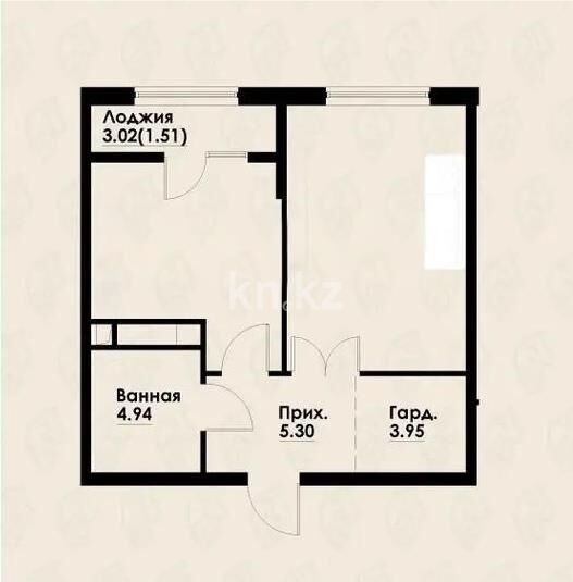 Продажа 2-комнатной квартиры, 45.62 м² - Продажа двухкомнатных квартир в Алмалинском р-не Алматы - страница 23 фото 1 из 1