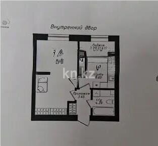 Продажа 1-комнатной квартиры, 41.7 м² - Недвижимость в Астане - страница 28 фото 1 из 1