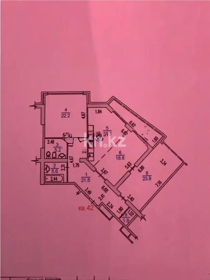 Продажа 4-комнатной квартиры, 118.7 м² - Продажа четырехкомнатных квартир от собственников в Алматы - страница 6 фото 7 из 7