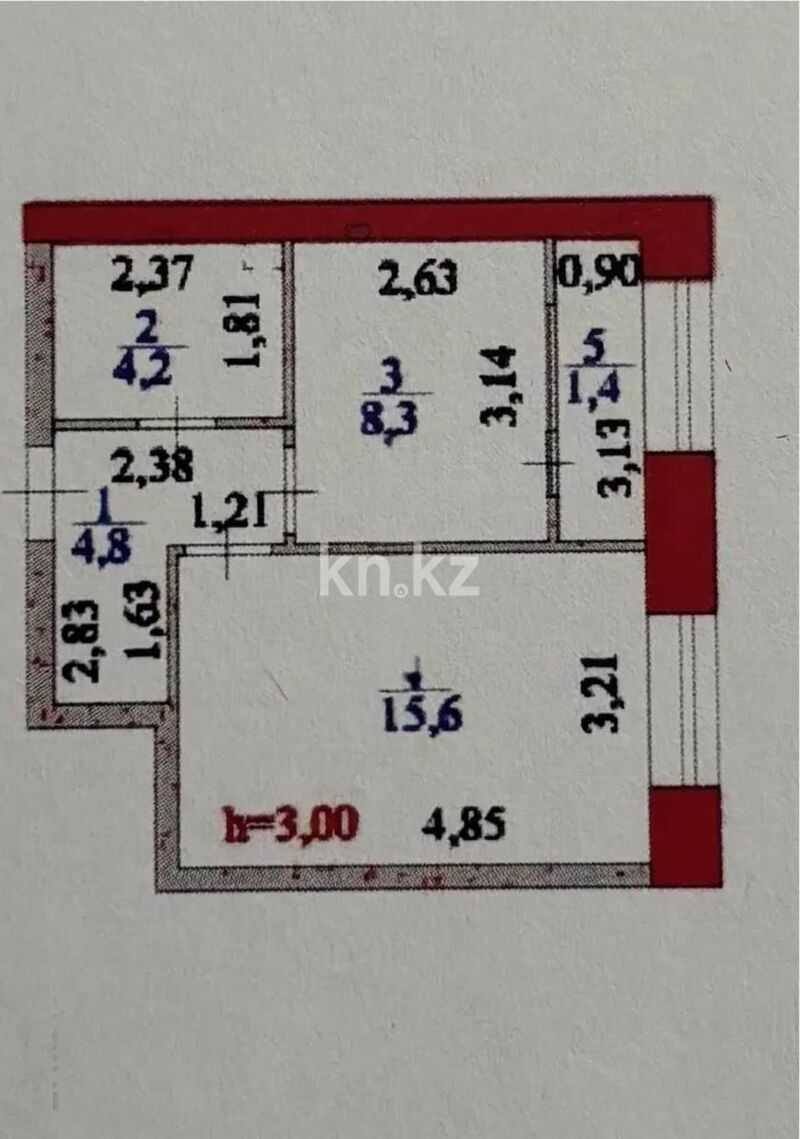 Продажа 1-комнатной квартиры, 34.3 м² - Продажа квартир в Астане - страница 26 фото 4 из 4