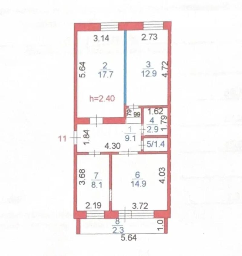 Продажа 3-комнатной квартиры, 69 м² - Продажа трехкомнатных квартир в Пришахтинске Караганды фото 4 из 4