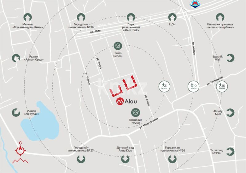 Продажа 2-комнатной квартиры, 43.4 м² - Продажа квартир в монолитном доме в Алматы - страница 21 фото 5 из 6