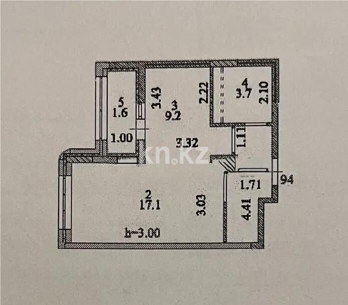 Продажа 1-комнатной квартиры, 37.6 м² - Продажа однокомнатных квартир в блочном доме в Казахстане - страница 50 фото 1 из 1