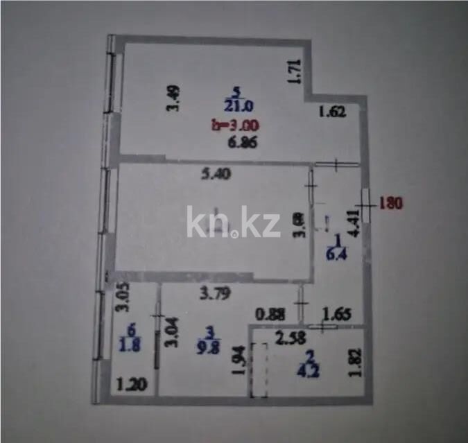 Продажа 2-комнатной квартиры, 60 м² - Продажа двухкомнатных квартир в кирпичном доме в Казахстане - страница 130 фото 2 из 3