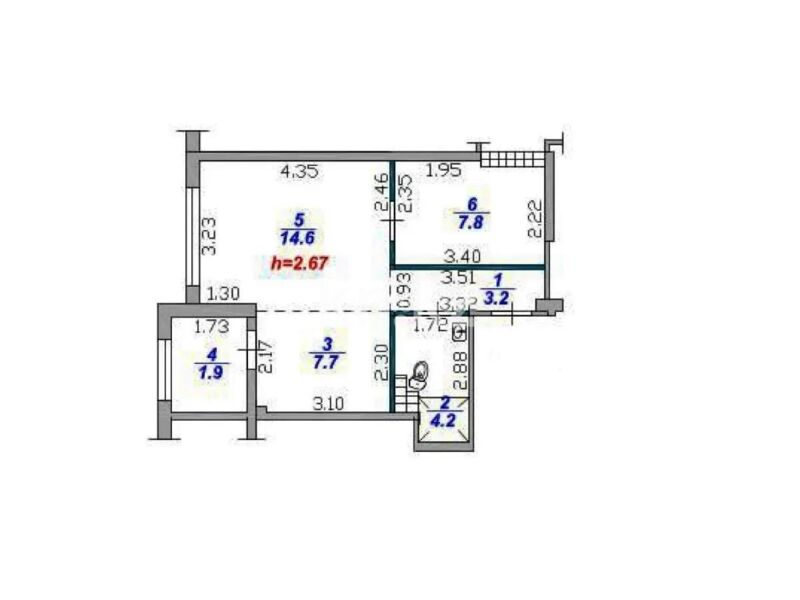 Продажа 2-комнатной квартиры, 40 м² - Продажа двухкомнатных квартир в кирпичном доме в Алматы - страница 14 фото 5 из 5