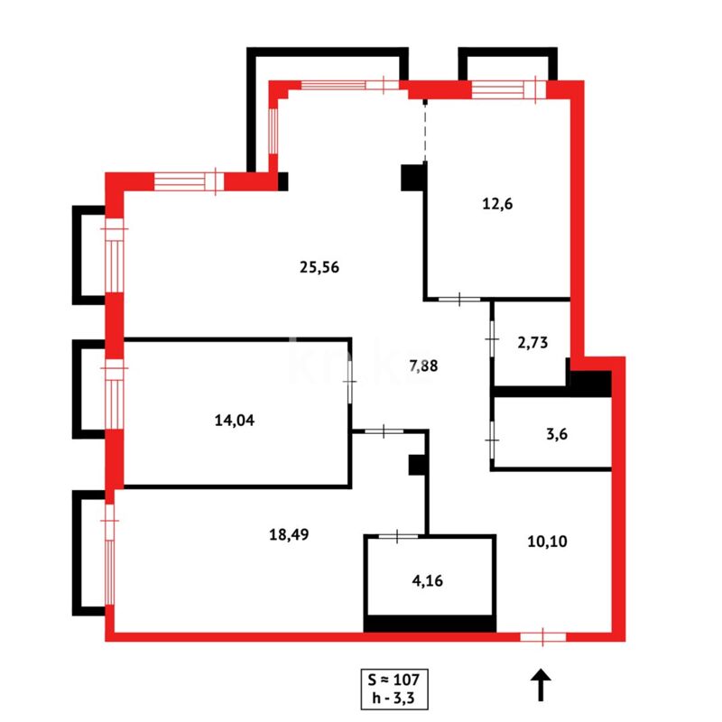 Продажа 3-комнатной квартиры, 107 м² - Продажа недвижимости в Караганде - страница 22 фото 21 из 21